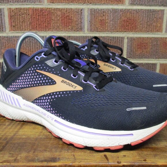Brooks Shoes - Brooks Womens Adrenaline GTS 22 Blue Running Sneakers 1203531B080 Size 9.5 B